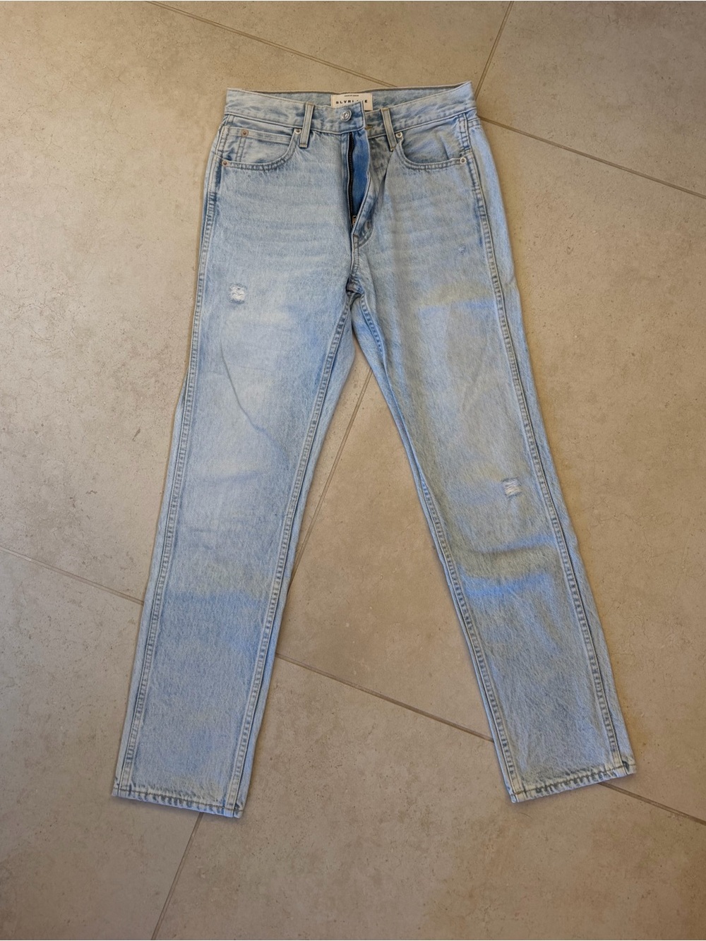 SLVRLAKE Light Blue Slim Straight Jeans